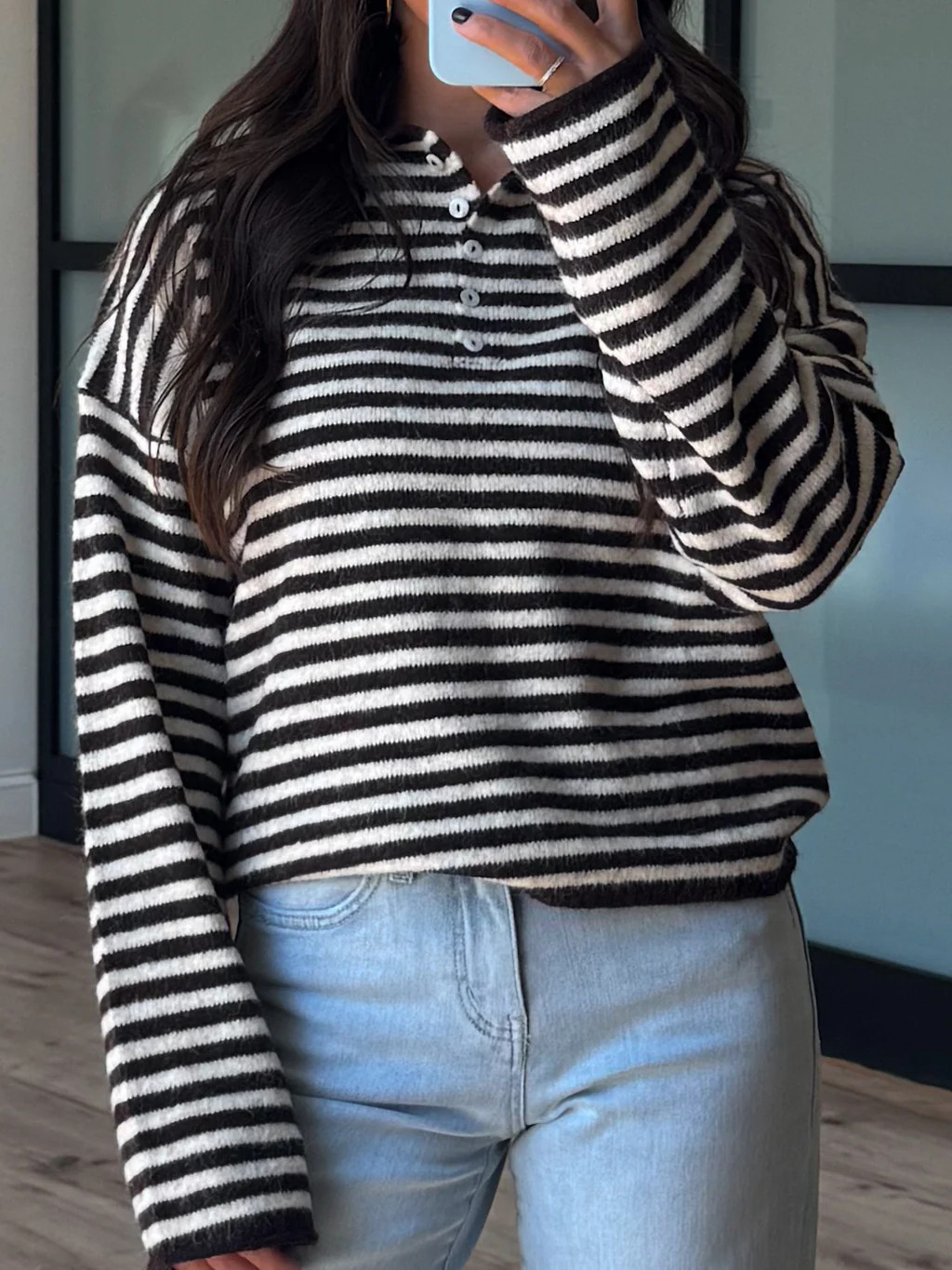 Henley Isla Stripe Sweater | Black Cherry | RESTOCK | Shop Talulah