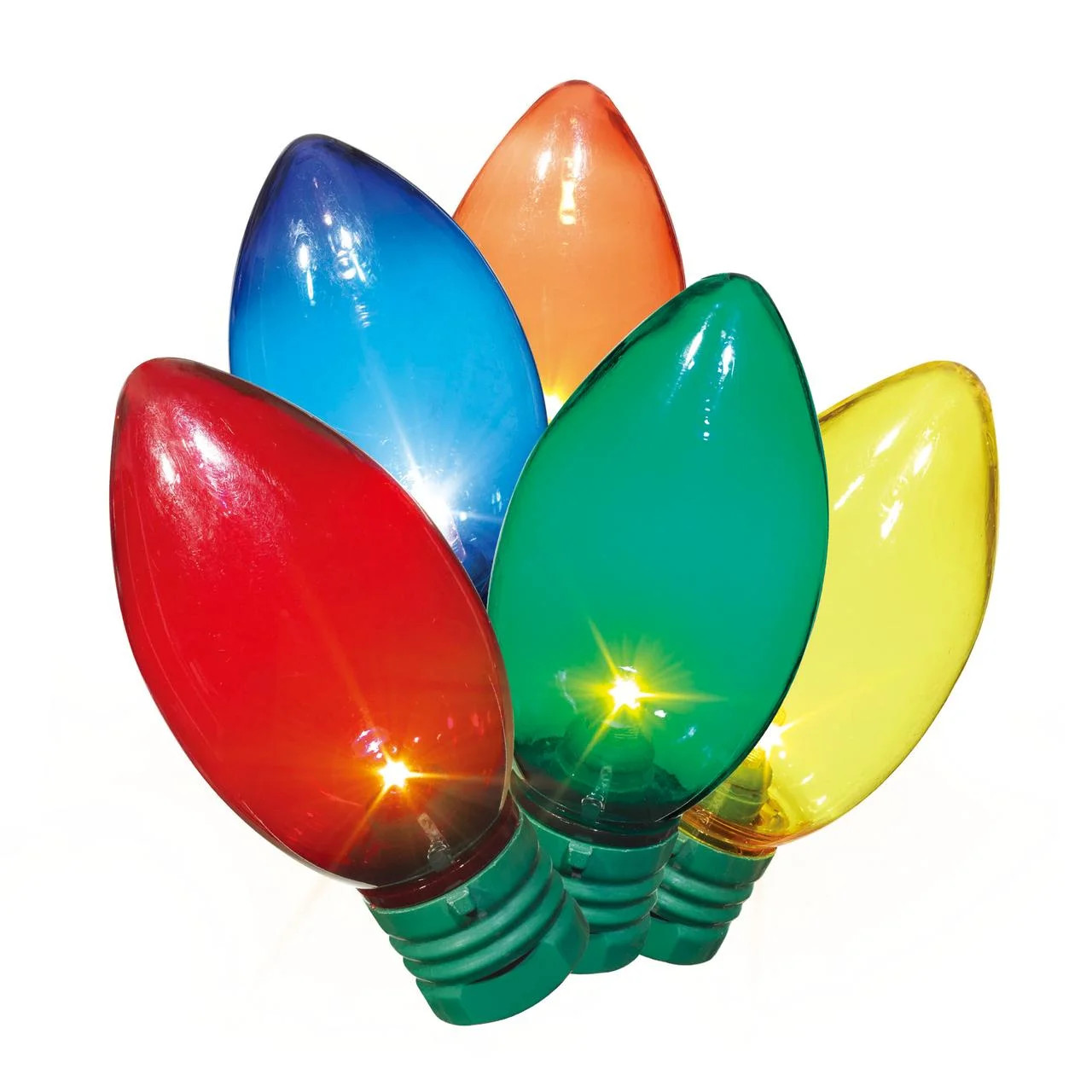 Indoor/Outdoor 100-Count LED Smooth C9 Christmas Lights, Multicolor, 57', Holiday Time | Walmart (US)