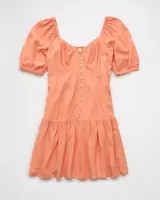 AE Puff Sleeve Babydoll Dress | American Eagle Outfitters (US & CA)