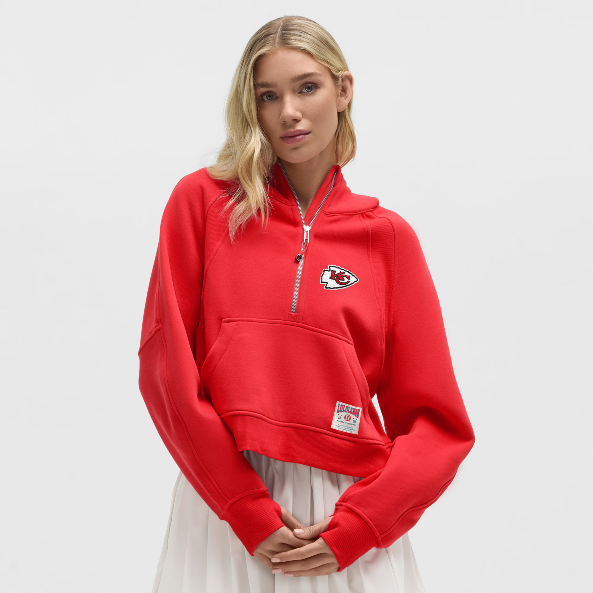 Kansas City Chiefs lululemon Women's Scuba Oversized Half-Zip Hoodie - True Red | Fanatics