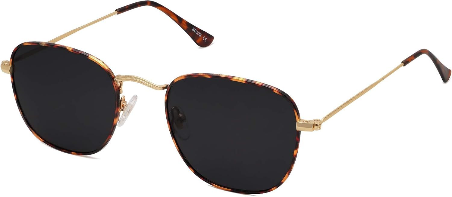SOJOS Square Polarized Sunglasses for Men Women Classic Vintage Retro Style SJ1143 | Amazon (US)