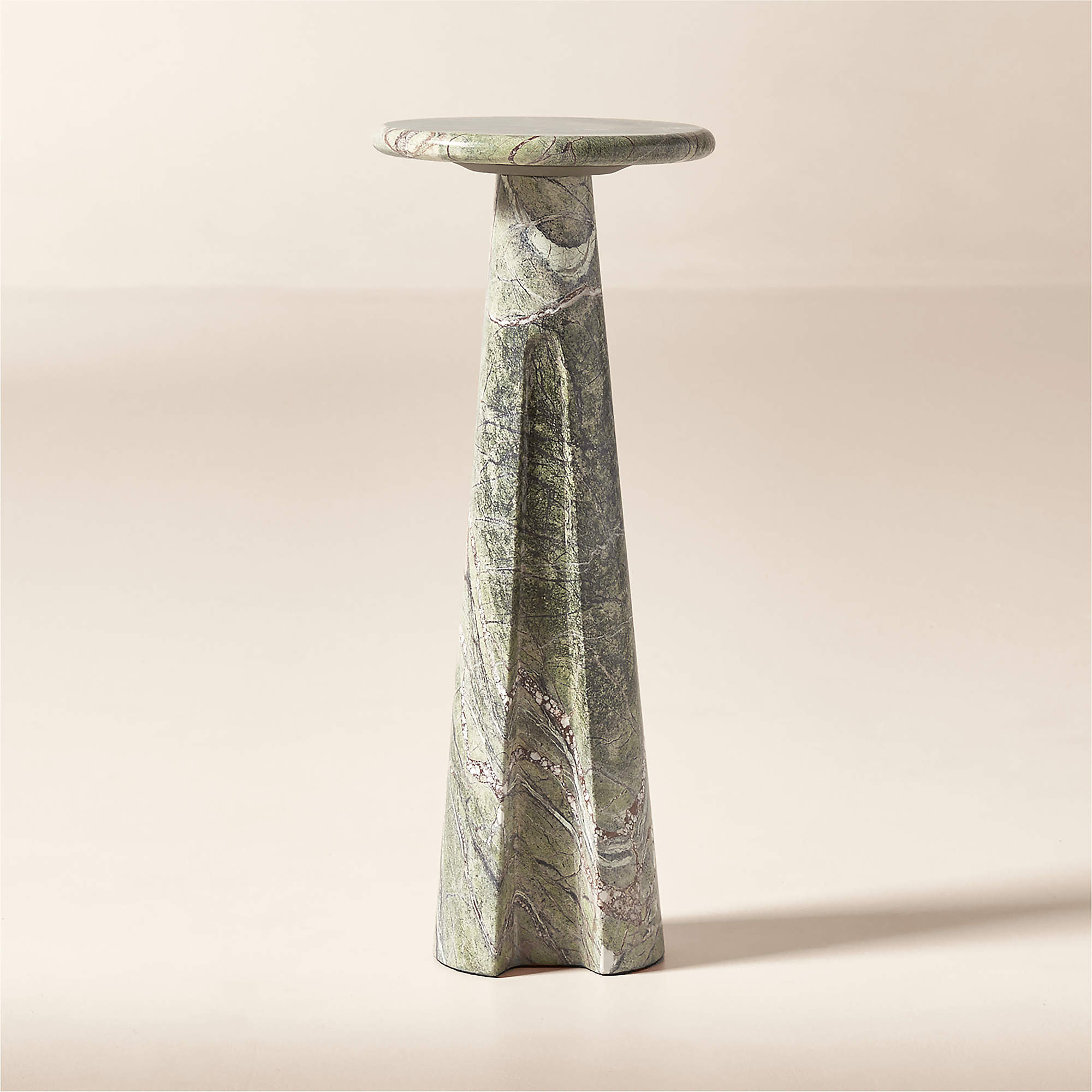Ciccio Green Marble Side Table + Reviews | CB2 | CB2