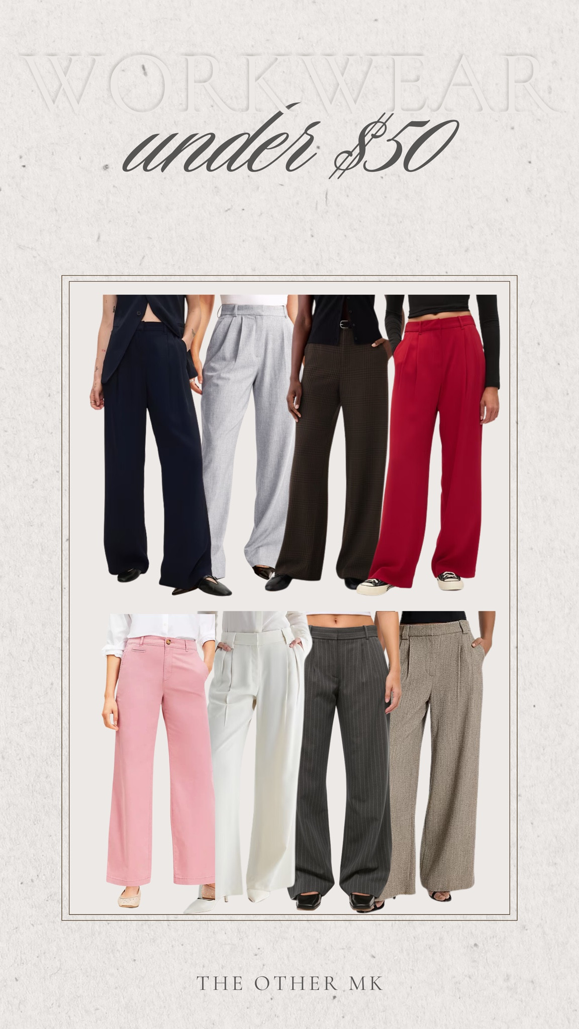Stylish pants perfect for work that are under $50!

Winter fashion, Trendy outfits, Work wear, Office outfits, Elevated looks

#LTKWorkwear #LTKStyleTip #LTKMidsize