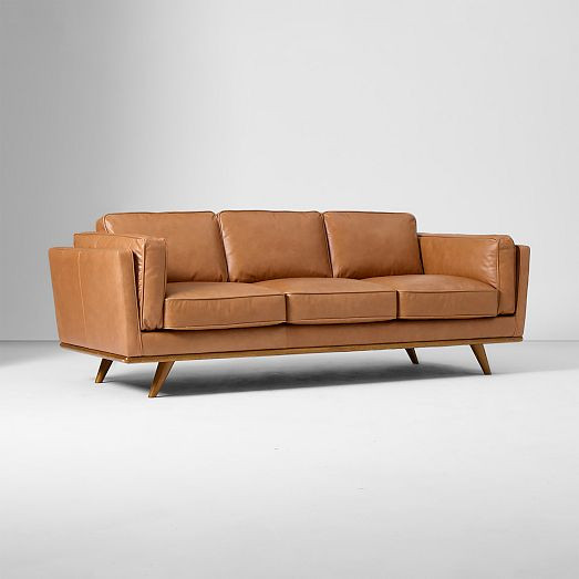 Zander Leather Sofa (90") | West Elm (US)