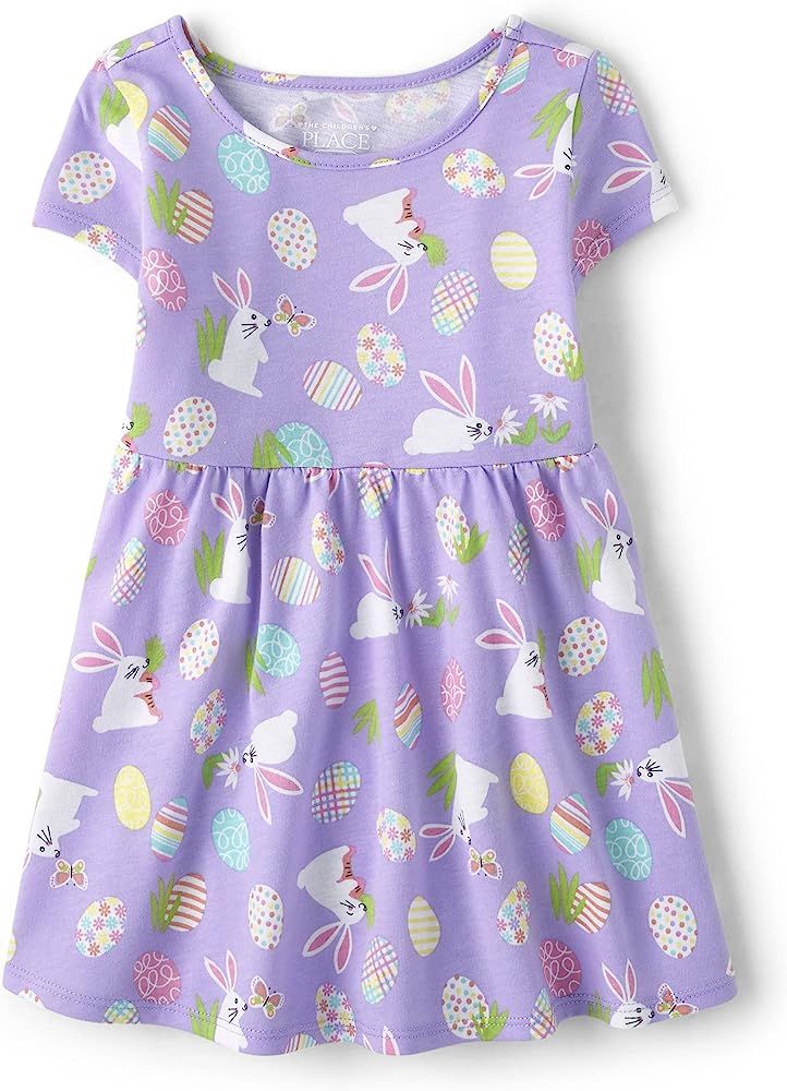 The Children's Place Baby Girls' and Toddler Short Sleeve Everyday Dresses | Amazon (US)