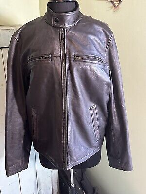Vtg M. Julian Naturally Distressed Leather Moto Jacket Size M  | eBay | eBay US