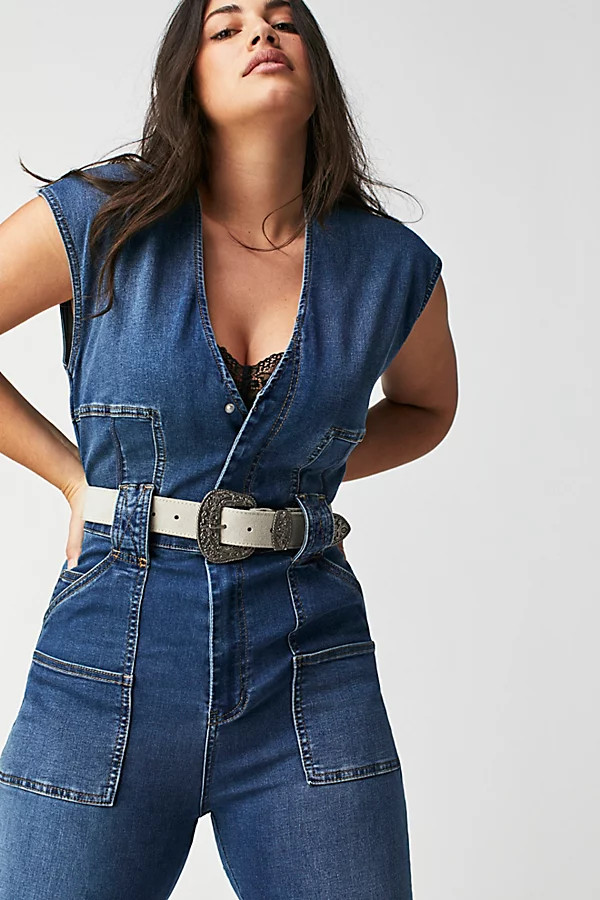 Black Rock Suede Western Belt | Free People (Global - UK&FR Excluded)