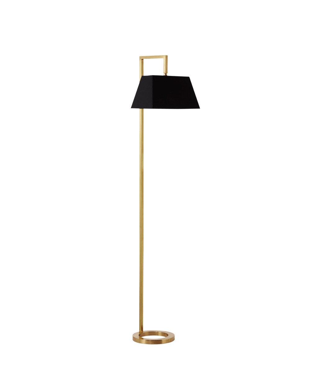 Hooper Floor Lamp - Brass | OKA UK