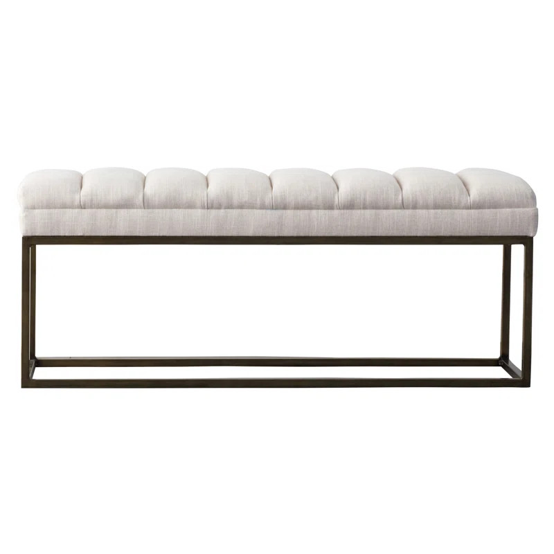 Colston Linen Upholstered Bench | Wayfair North America