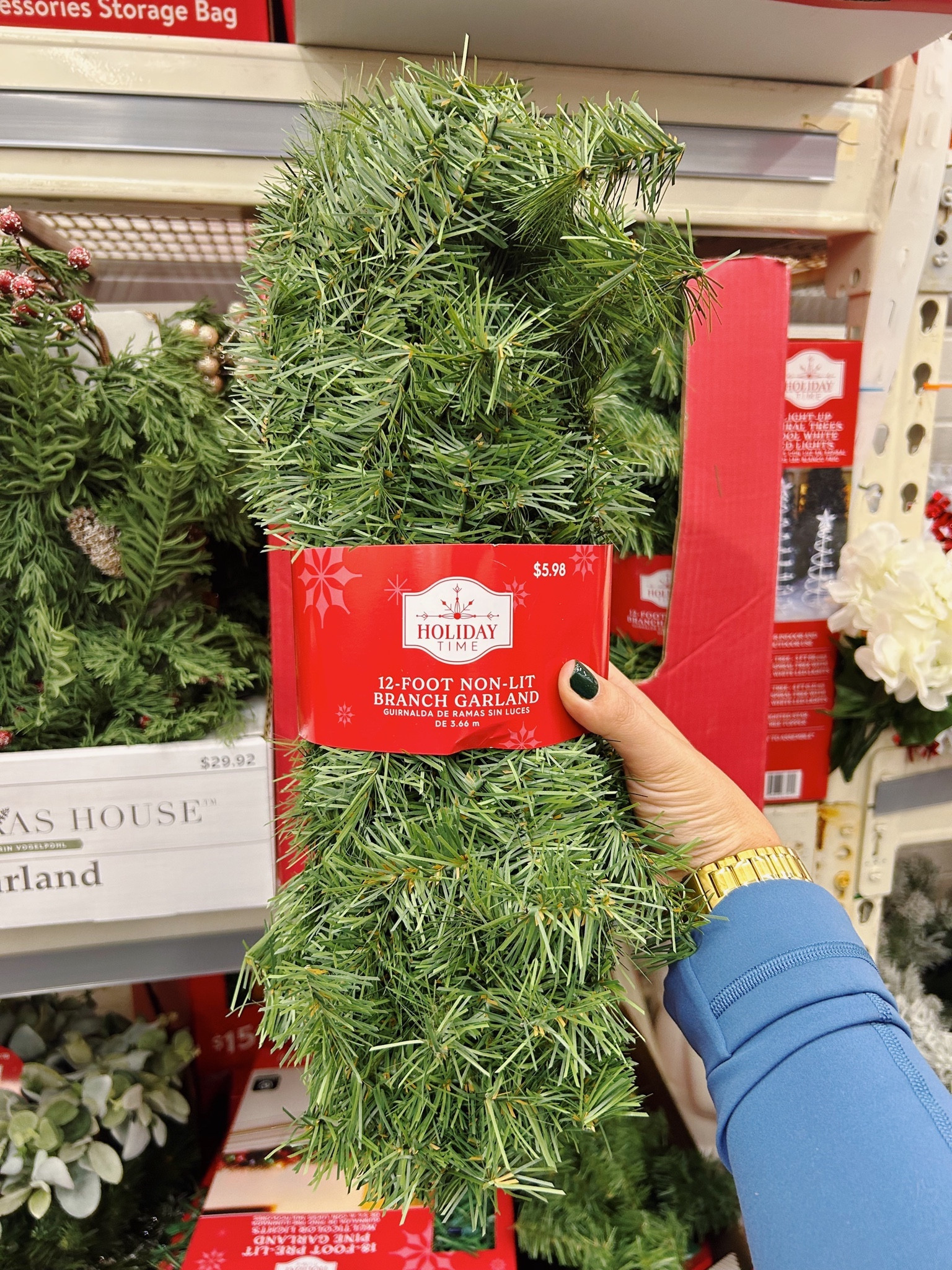 pottery barn garland look alike found at walmart for $6!!!

#LTKhome #LTKfindsunder50 #LTKSeasonal