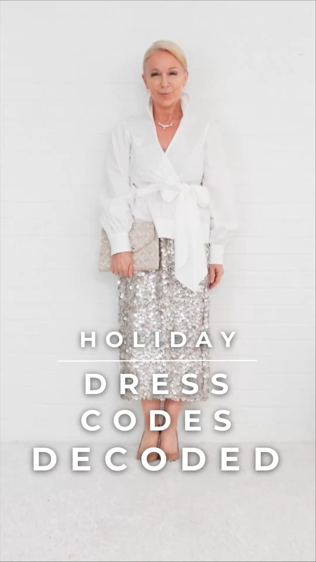 ✨ Holiday Dress Codes DECODED: Holiday Chic / Festive Glam… Women 45+ ✨

🌟 If you’ve ever worried about looking too flashy or not festive enough, this dress code is your happy medium.

💎 Holiday Chic is ALL about balance: • One standout piece (satin, velvet, sequins) • Clean, simple lines everywhere else • Neutral shoes + minimal jewelry • A polished, modern silhouette that feels elegant—never overdone

🎄 This is how the Midlife It Girl does festive glam… refined, confident, and effortlessly stylish using pieces you already own.

🎉 Whether it’s a work dinner, neighborhood gathering, or a holiday cocktail party, this formula keeps you chic without ever slipping into costume territory.

🎥 Want all 5 holiday dress codes decoded? Watch my new Y*T* video: Holiday Dress Codes DECODED: Stop Overdressing!

💋 With Style + Presence,
Valarie

#FashionOver40 #FashionOver50 #holidayoutfit #holidayoutfits

#LTKHoliday #LTKOver40 #LTKPetite
