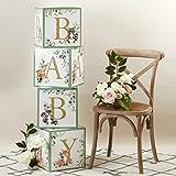 Kate Aspen (Set of 4) Woodland, 4 Count (Pack of 1), Baby Boxes with Letters For Baby Shower Decorat | Amazon (US)