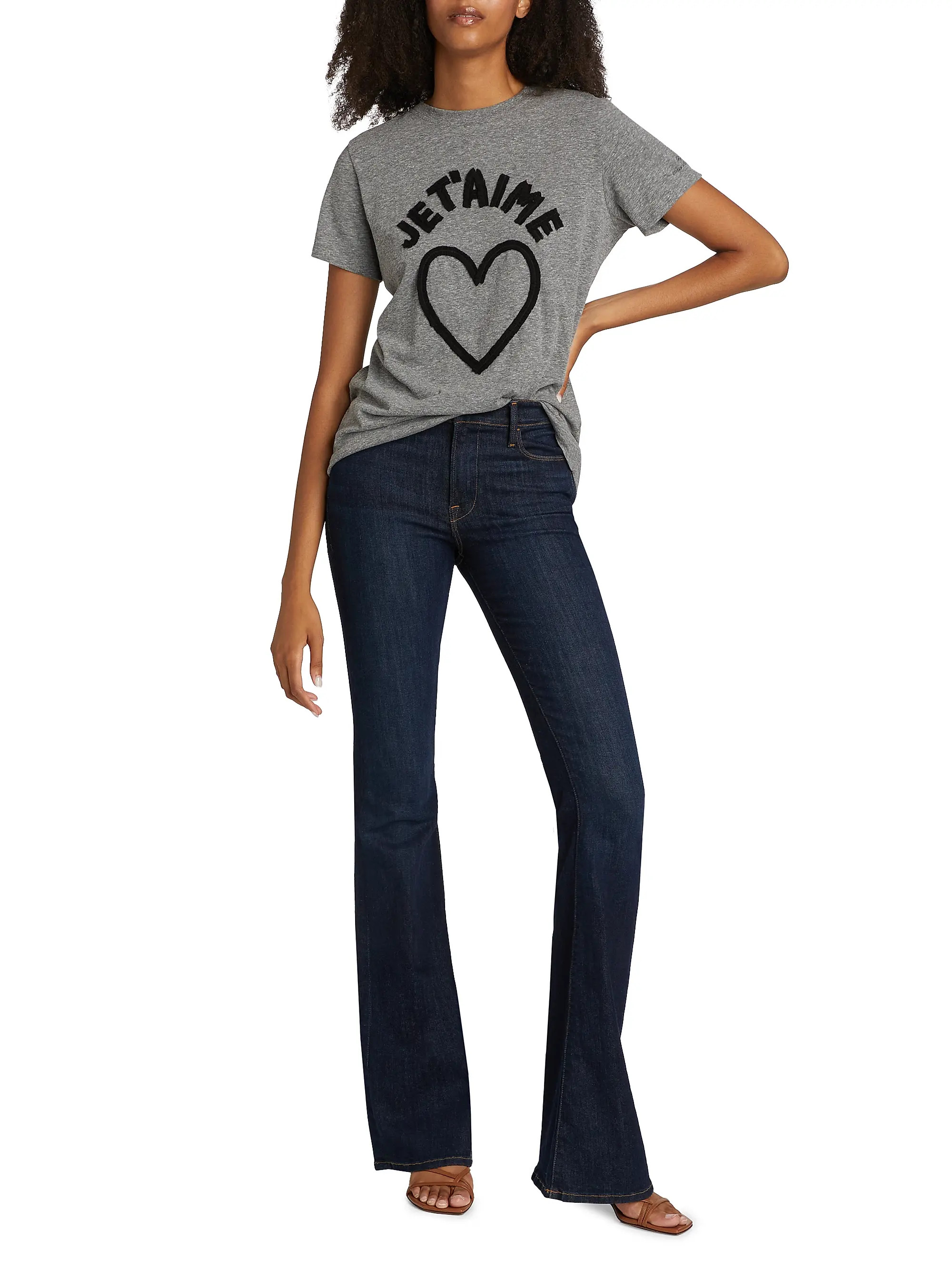 Je T'aime Heart Slub T-Shirt | Saks Fifth Avenue