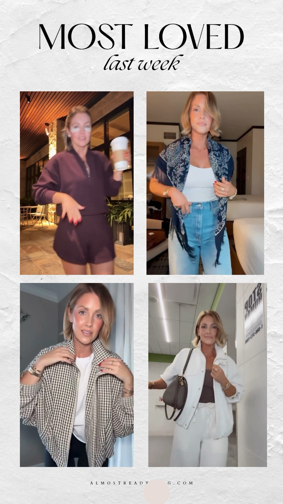 Most loved this week 🫶🏻

most loved outfits, weekly favorites, travel outfits, women’s fashion, casual chic style, everyday outfits, vacation outfits, airport outfit, travel style, fall outfits, transitional style, scarf outfit, denim outfit, blazer outfit, matching set, women’s style, outfit inspiration, chic casual outfits, wardrobe favorites, get the look

#LTKOver40 #LTKPetite #LTKootd