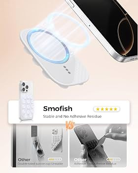 Magnetic Suction Cup Phone Mount for MagSafe Case, Anti-Slip Hands-Free Shower Phone Holder, Stic... | Amazon (US)