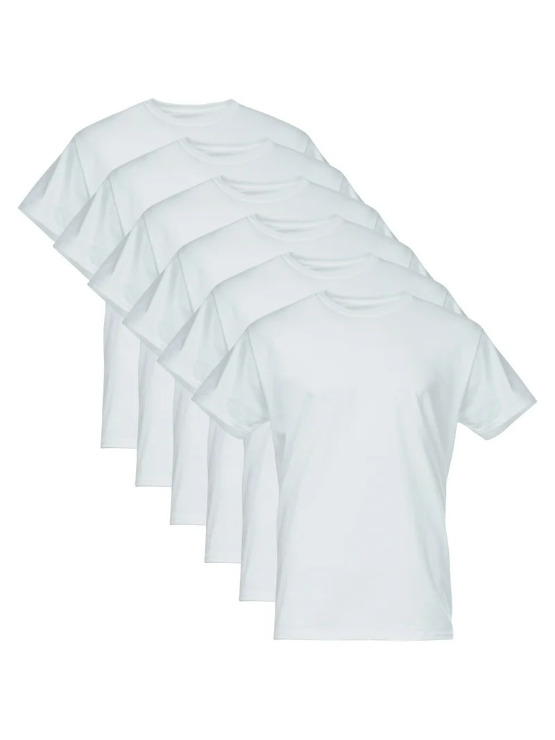 Gildan Men's SoftStyle Crew Neck Tees, 6-Pack, Sizes S-2X | Walmart (US)