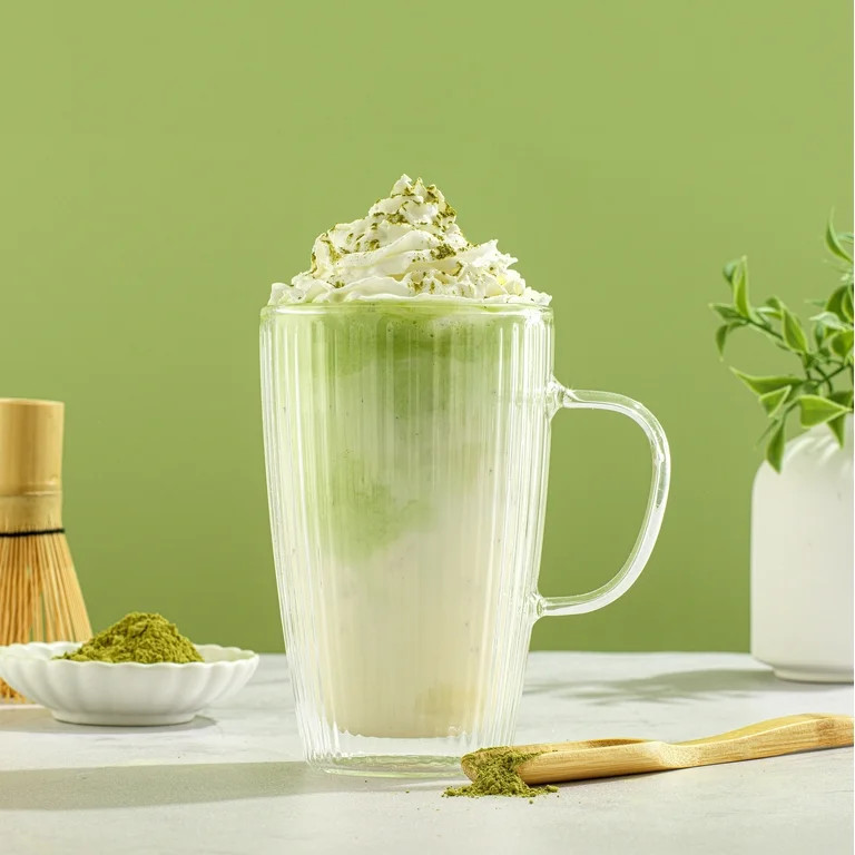 Better Homes & Gardens Ribbed 15 oz Double Wall Glass Mug with Handle | Walmart (US)