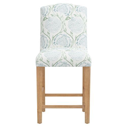 Marie Counter Stool, Ranjit Floral | One Kings Lane