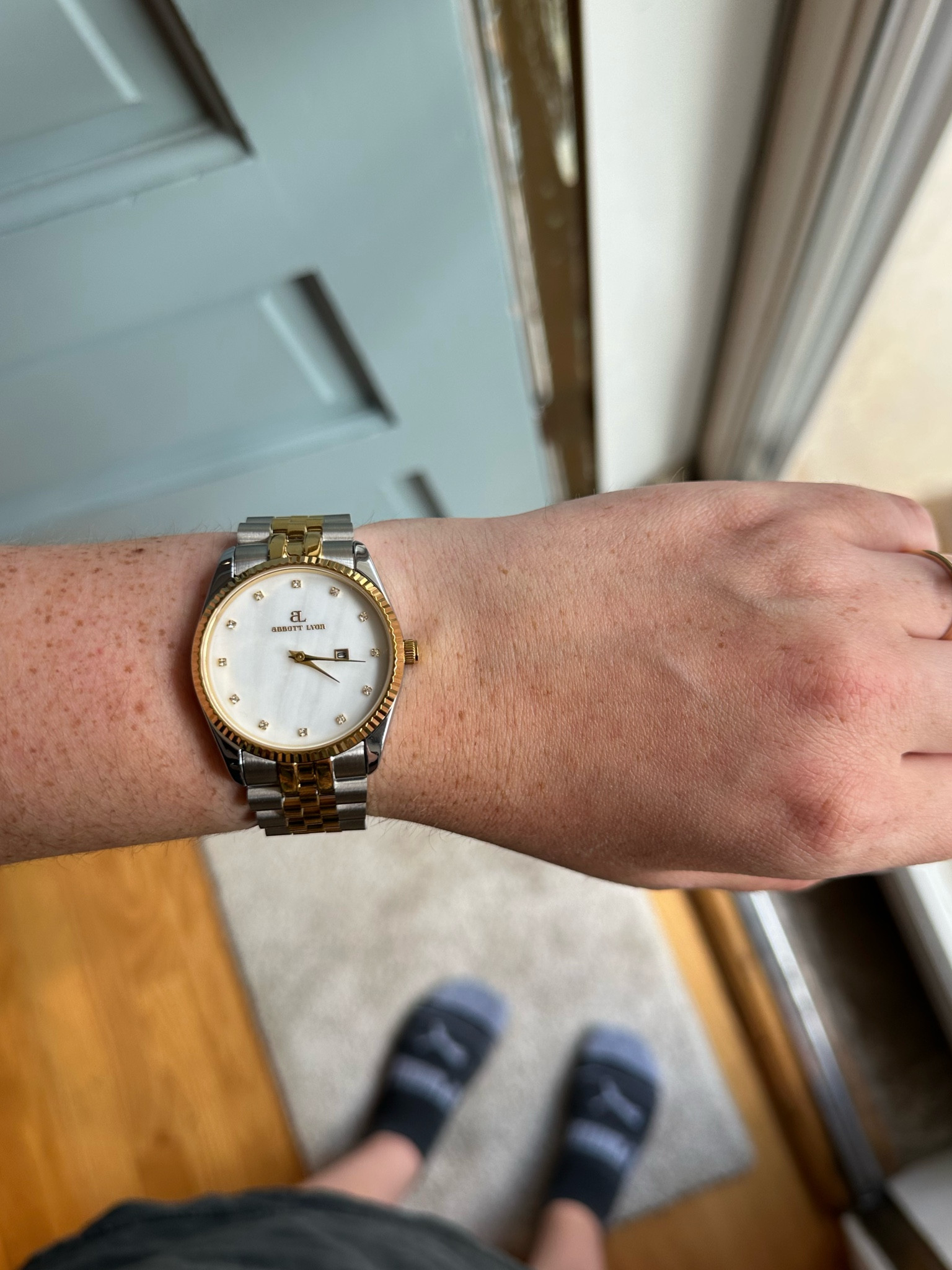 two toned watch, abbott lyon watch, luxury looking watch without the price tag, gold and silver watch

#LTKWorkwear #LTKBacktoSchool #LTKStyleTip