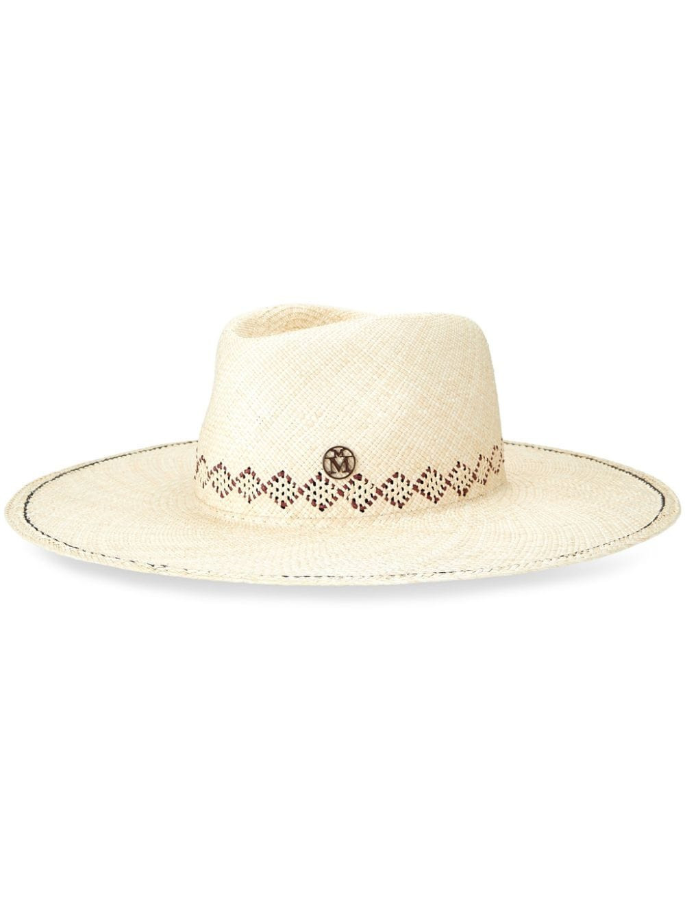 Maison Michel Roy wide-brim fedora hat - Neutrals | Farfetch Global