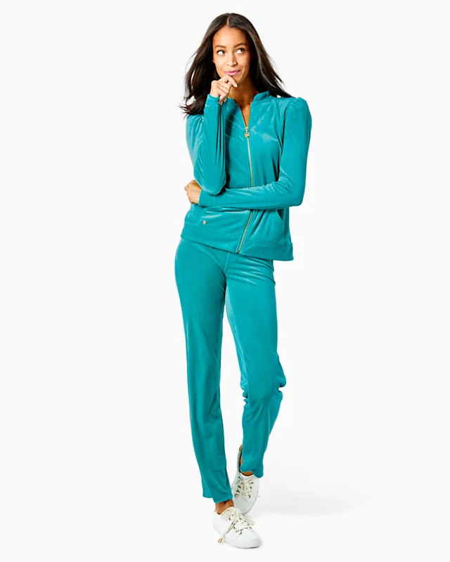 33" Dorsey Velour Pant | Lilly Pulitzer | Lilly Pulitzer