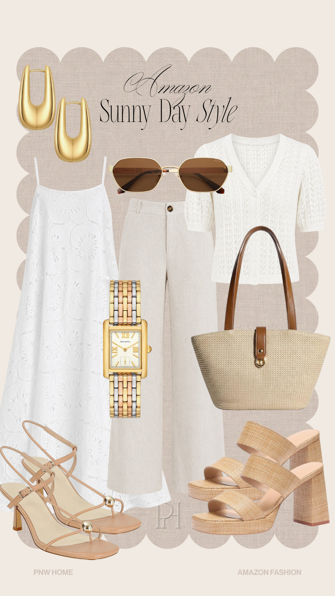 Loving these neutral style finds for summer on Amazon!

summer fashion, summer style, summer looks, summer outfit, white dress, maxi dress, midi dress, white top, summer cardigan, knit top, knit blouse, white pants, summer pants, straw handbag, straw tote bag,  market tote, summer accessories, summer handbag, gold earrings, gold watch, mixed metals watch, platform sandals, high heel sandals, strappy sandals, sunglasses, neutral sandals, summer shoes, summer footwear 

 #LTKgrwm #LTKootd #LTKSeasonal