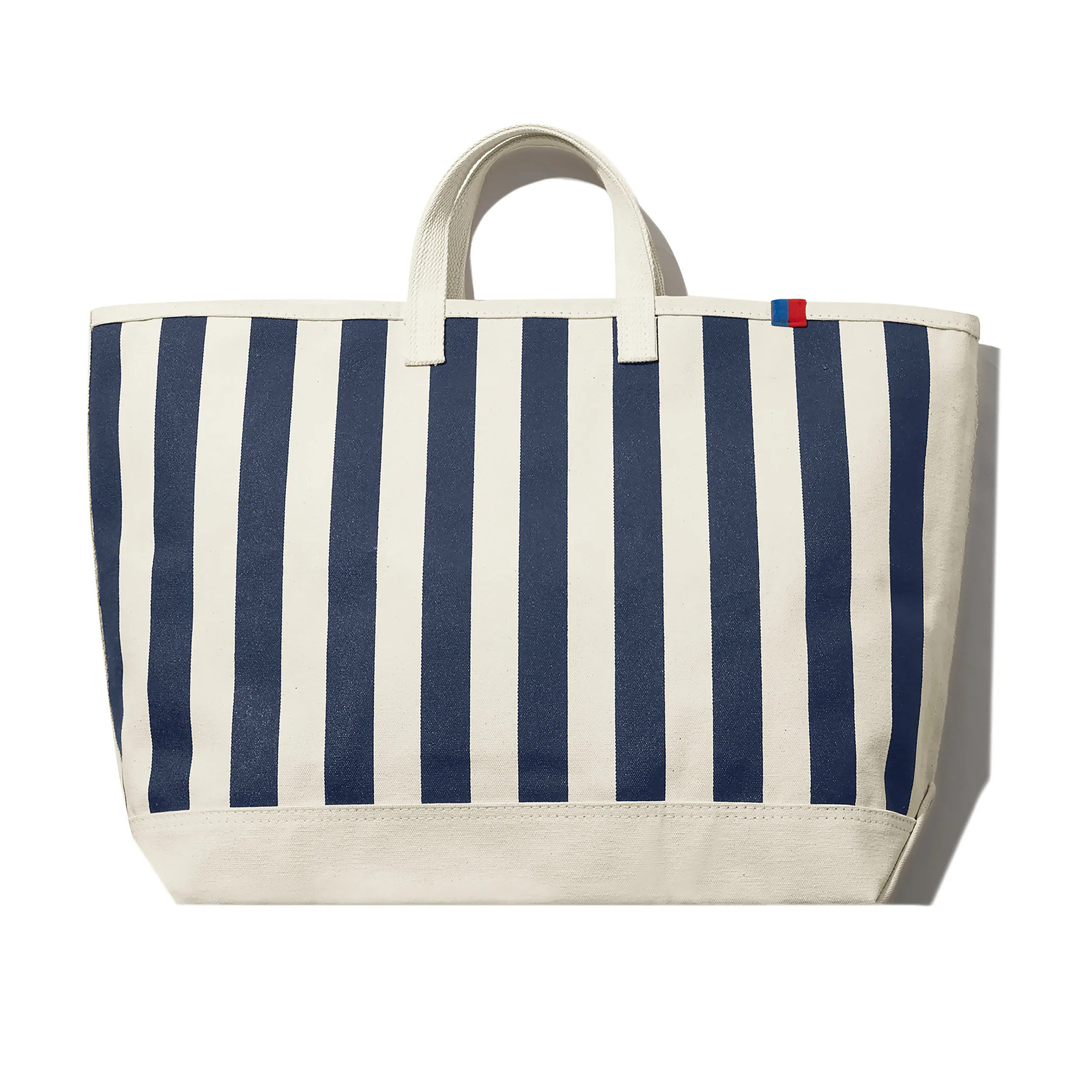 The All Over Striped Tote - Canvas/Navy | KULE (US)