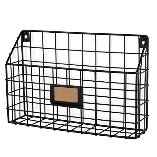 Wall35 Rivista File Holder Home Office Desk Organizer, Wall Mounted Wide Chicken Wire Mail Organizer | Amazon (US)