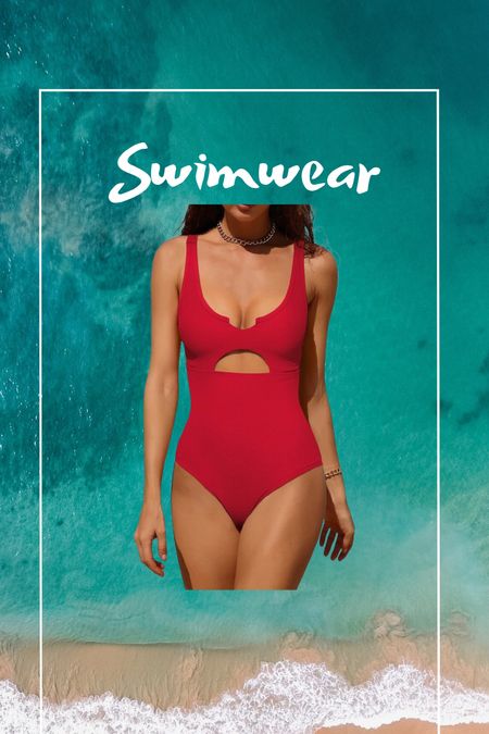 Summer outfit 
Beach vacation 
Vacation outfit 
Swimwear 
One piece swimsuit 

#LTKSeasonal #LTKfindsunder50 #LTKswim