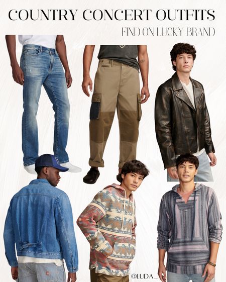 Country concert outfits for men | western style festival clothes | find on Lucky Brand

#LTKFestival #LTKmens #LTKstyletip