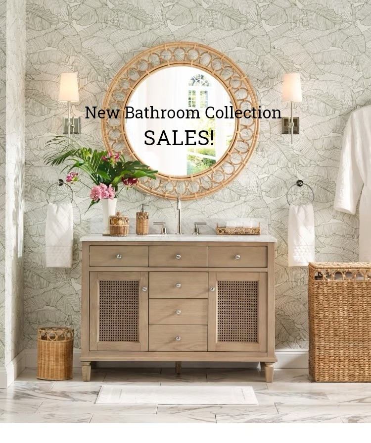 New bathroom collection sales! Shop accessories from Monique Lhuillier at Pottery Barn. Vanity, sconces, towels, shower curtain, bath rug, accessories, baskets . Shop coordinating mirror , spring florals. 

#LTKSaleAlert #LTKHome