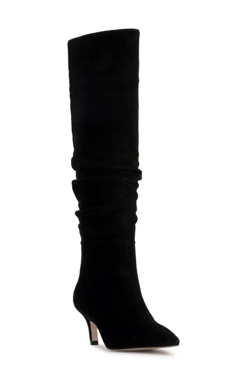 Jessica Simpson Naevy Pointed Toe Knee High Boot in Black at Nordstrom, Size 5.5 | Nordstrom