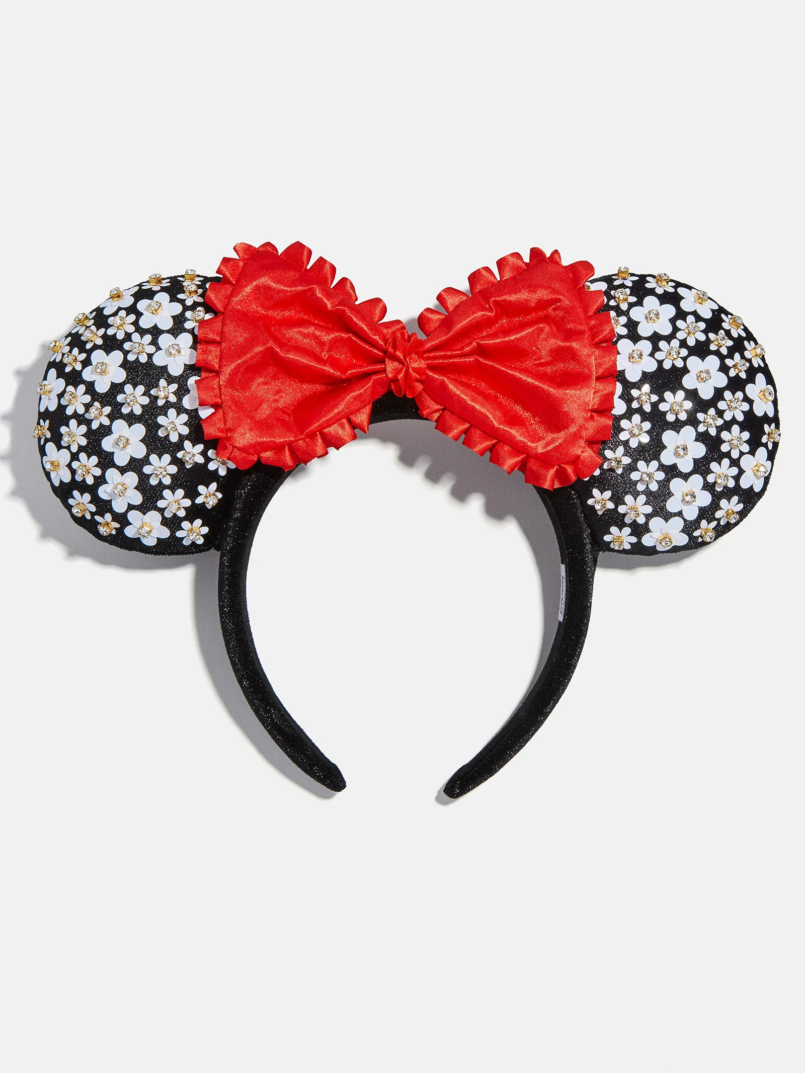 Disney Minnie Mouse White Floral Ears Headband - Minnie Mouse White Floral Ears | BaubleBar