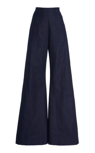 High-Rise Cotton-Blend Flared Pants | Moda Operandi (Global)