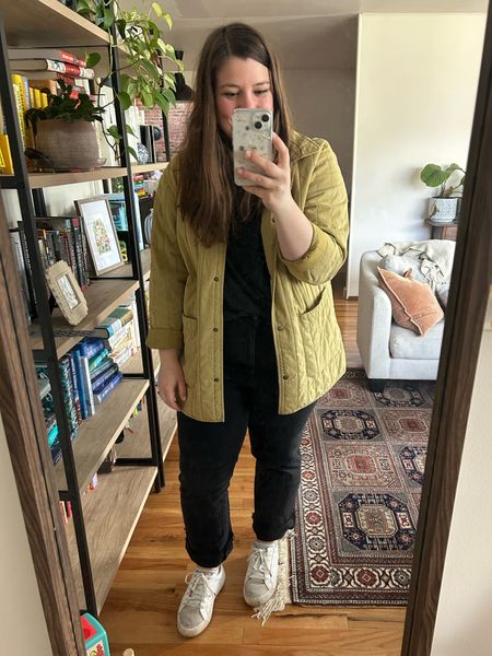 so simple but I feel like myself! jacket is old from target. size down in the denim and shoes are TTS. 