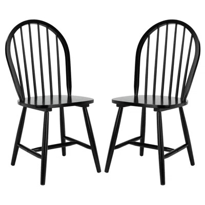 Slat Back Side Chair Rosecliff Heights Color: Black | Wayfair North America