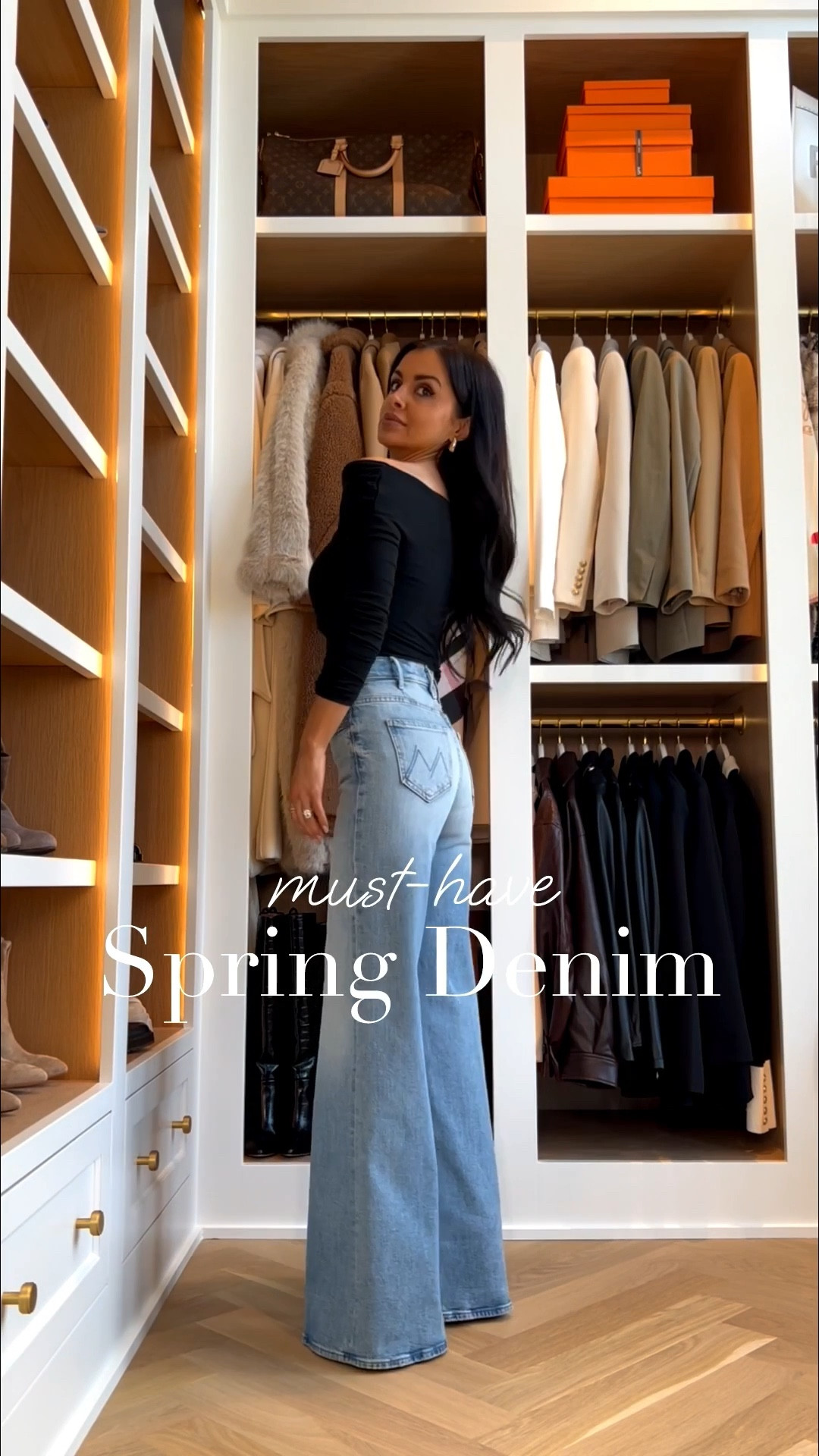 Most flattering light wash denim and I really can’t get enough! These jeans have that perfect high rise and subtle flare that makes your legs look miles long. This wash feels so fresh for spring and instantly elevates a simple outfit.

Mother jeans wearing size 24 runs TTS
Aritzia white tee - size XS
Zara off the shoulder top - size XS

miamiamine most flattering light wash denim Mother jeans spring denim outfit Aritzia white tee Zara cropped jacket Gucci Giglio bag Amazon designer sunglasses elevated everyday style chic casual look

#LTKPetite #LTKgrwm #LTKOver40