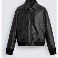 Zara - Faux Leather Puffer Jacket - Men - Black - Men | Zara US