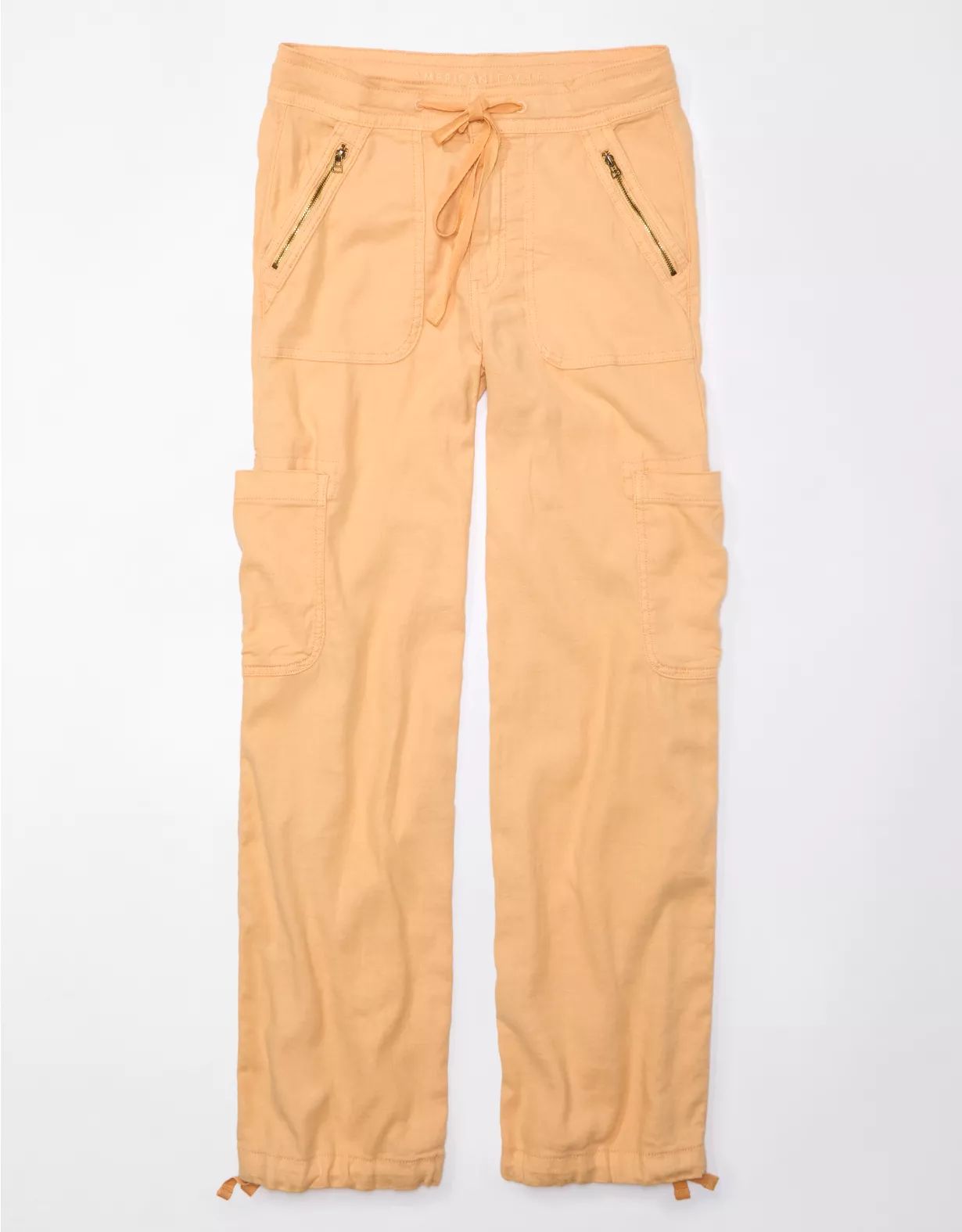 AE Dreamy Drape Linen-Blend Baggy Wide-Leg Cargo Pant | American Eagle Outfitters (US & CA)