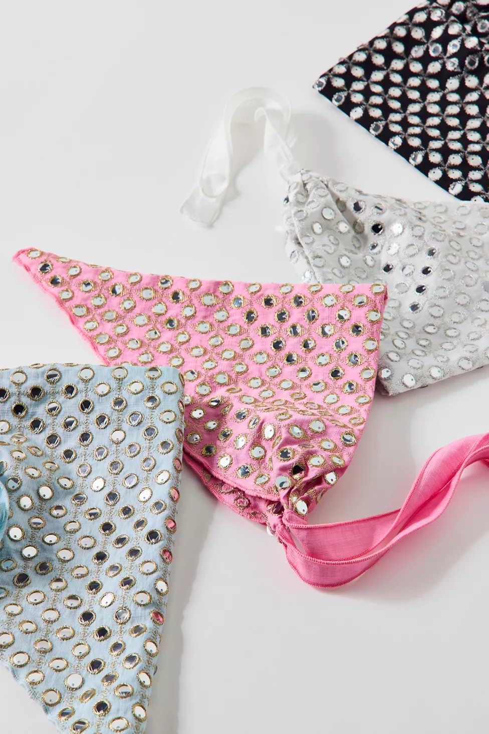 Out All Night Mirrored Triangle Headscarf | Urban Outfitters (US and RoW)