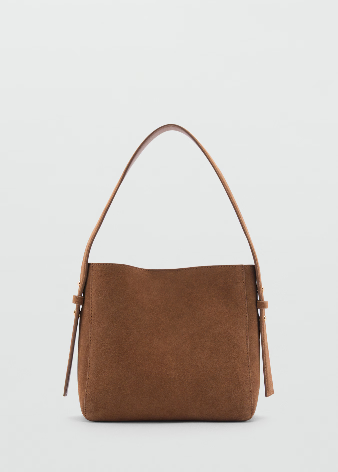 Suede shoulder bag - Woman | MANGO USA | MANGO (US)
