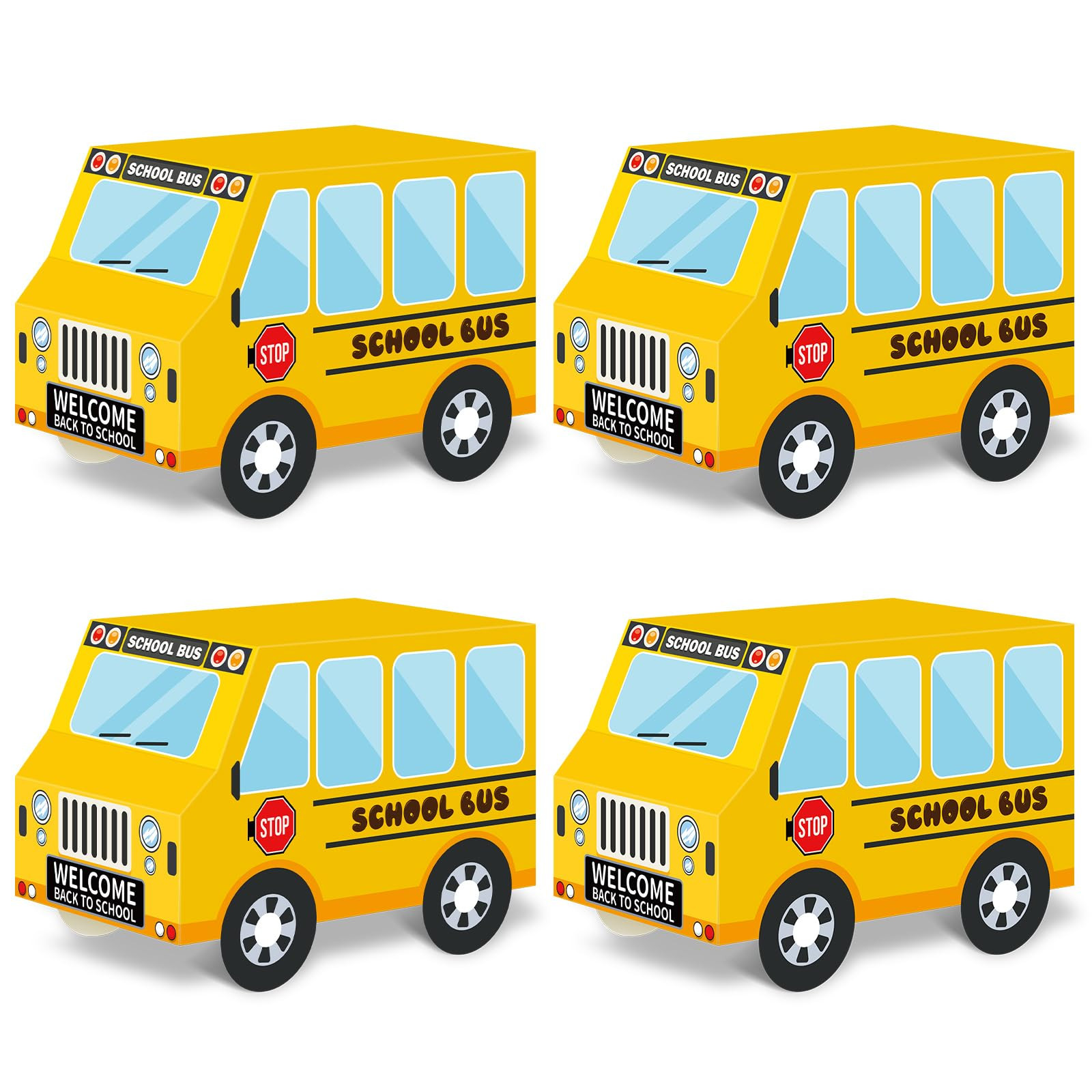 24 PCS School Bus Party Treat Boxes School Bus Decorations Back to School Party Favor Boxes First... | Amazon (US)