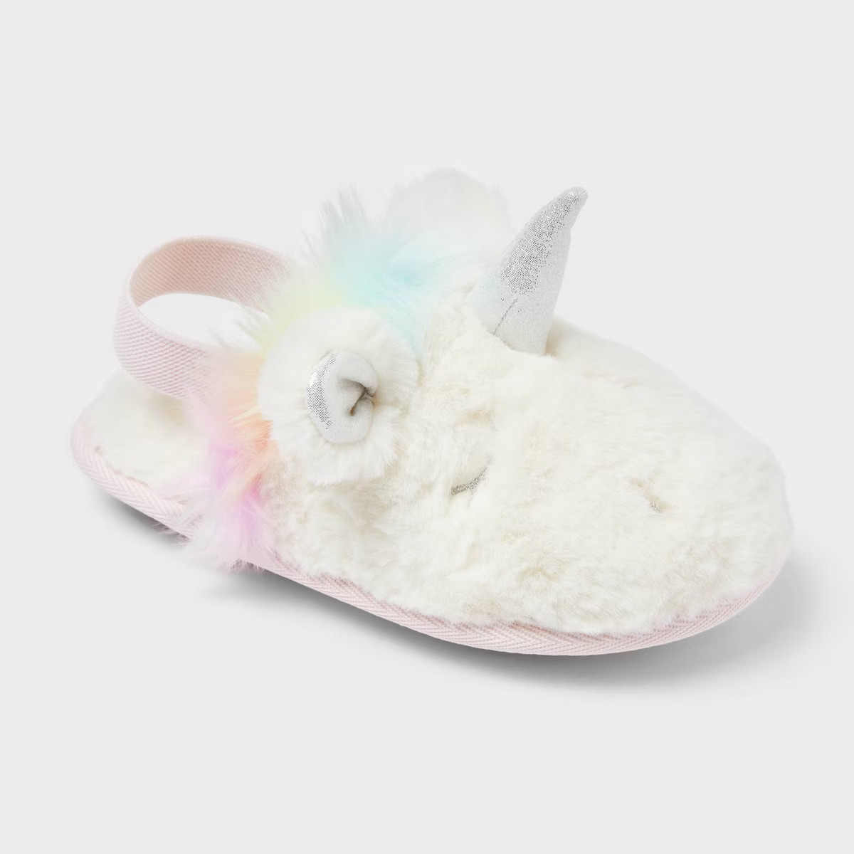 Toddler Unicorn Scuff - Cat & Jack™ Ivory 7T-8T | Target