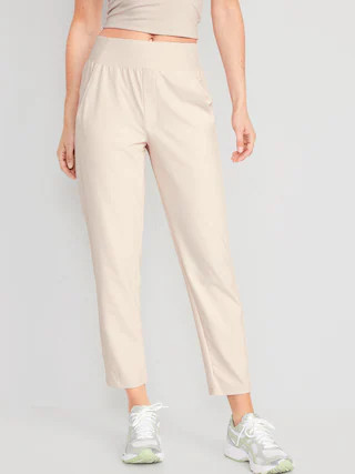 High-Waisted PowerSoft Combination Taper Pants for Women | Old Navy (CA)