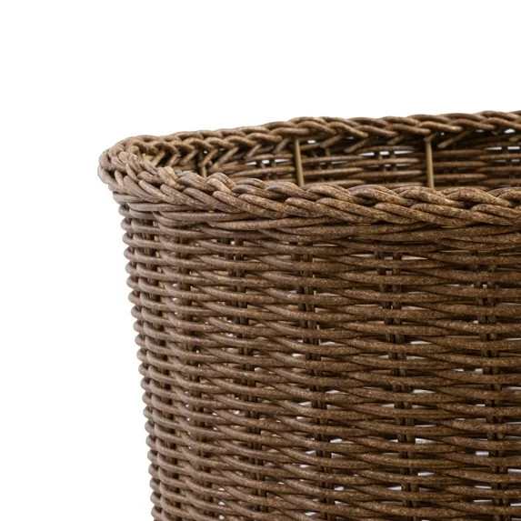 My Texas House 16 inch Brown Woven Resin Urn Planter | Walmart (US)