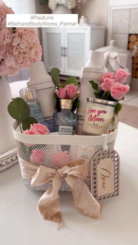 #PaidLink #BathandBodyWorks_Partner 
Create a luxurious gift basket for mom with @bathandbodyworks on-trend body care, candles, fragrances & laundry care adorned with flowers for Mother's Day.  It’s a thoughtful and luxurious way to show appreciation for the special woman in your life. Imagine mom’s delight as she discovers a beautifully arranged basket filled with fragrant, pampering products that invite her to indulge in some well-deserved self-care. 

Find all your gifting needs at Bath & Body Works. 

#mothersday #mothersday2024 #mothersdaygift #mothersdaygifts #liketkit #bathandbodyworks #giftsforher #mom #gift 

#LTKbeauty #LTKVideo #LTKfindsunder50