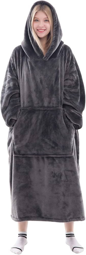 Waitu Wearable Blanket Sweatshirt Gifts for Women and Men, Warm and Cozy Giant Blanket Hoodie, Th... | Amazon (US)