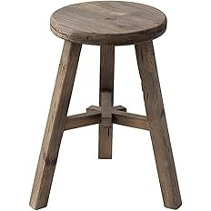 Decorative Three Leg Wood Stool,Plant Stand Wooden Accent Stool 11.8 x 11.8 x 19inches(L x W x H) | Amazon (US)