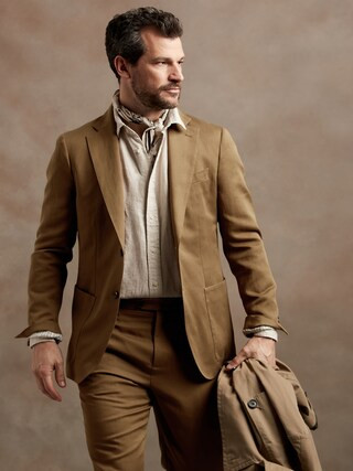 Italian Cotton-Linen Suit Jacket | Banana Republic (CA)