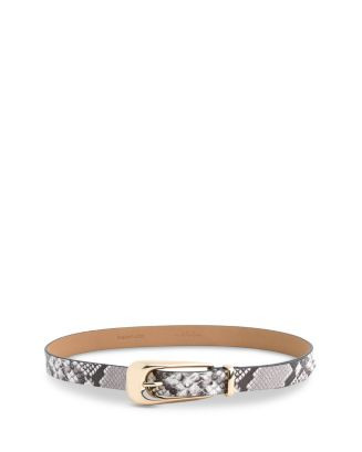 Women's Signature Snake Embossed Leather Belt | Bloomingdale's (US)